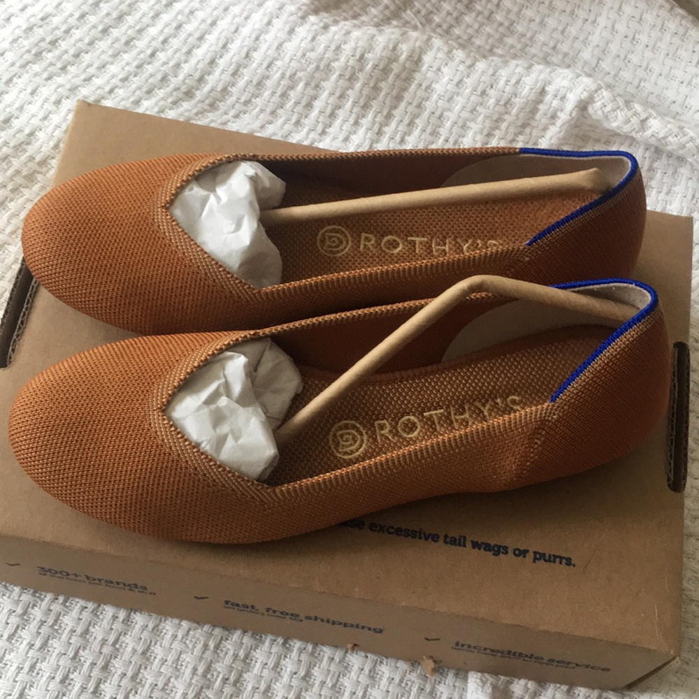 Womens 7 1/2 7.5 Brown Rothy’s The Flat Round Toe